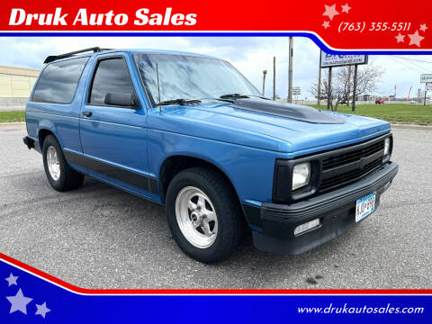1992 Chevrolet S-10 Blazer for sale at Druk Auto Sales in Ramsey MN