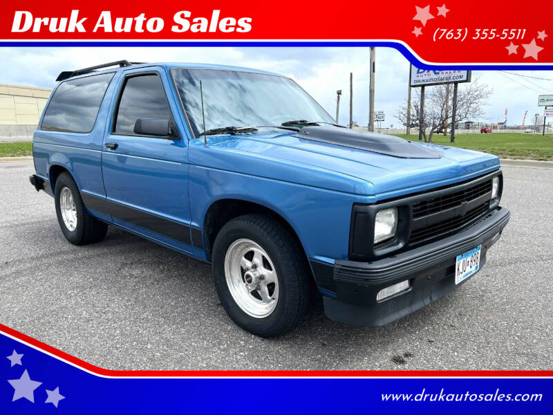 1992 Chevrolet S-10 Blazer for sale at Druk Auto Sales in Ramsey MN