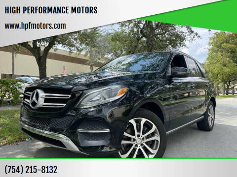 2016 Mercedes-Benz GLE for sale at HIGH PERFORMANCE MOTORS in Hollywood FL