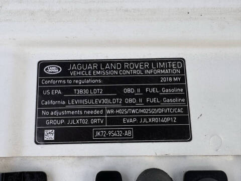 2018 Land Rover Range Rover Evoque SE