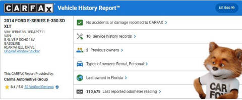 2014 Ford E-Series E-350 SD XLT