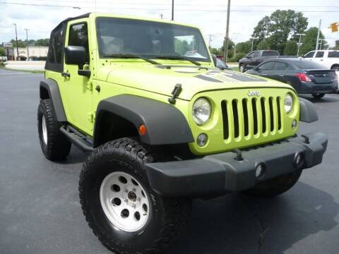2016 Jeep Wrangler for sale at Wade Hampton Auto Mart in Greer SC