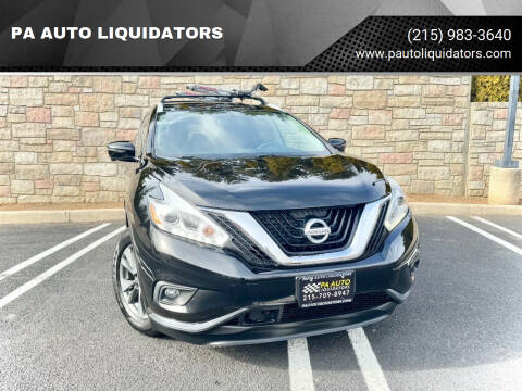 2017 Nissan Murano for sale at PA AUTO LIQUIDATORS in Huntingdon Valley PA