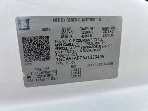 2018 Chevrolet Express 2500