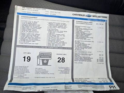 2002 Chevrolet Camaro Z28