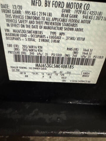 2021 Ford EcoSport SE