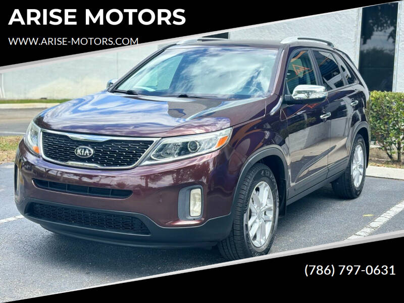 2015 Kia Sorento for sale at ARISE MOTORS in Pompano Beach FL