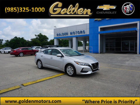 2021 Nissan Sentra for sale at GOLDEN MOTORS in Cut Off LA