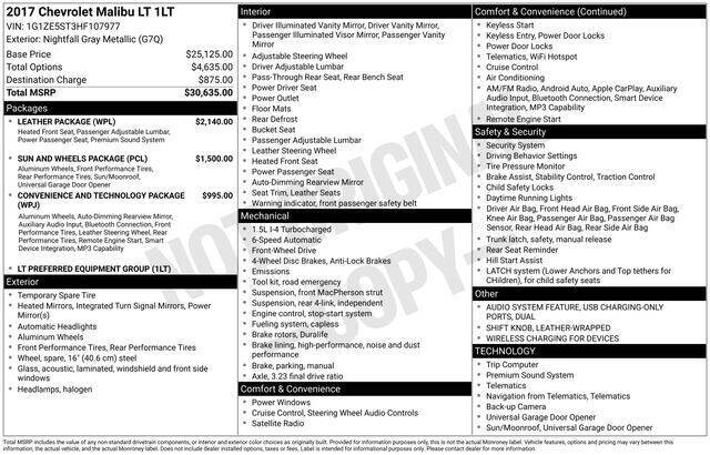 2017 Chevrolet Malibu LT