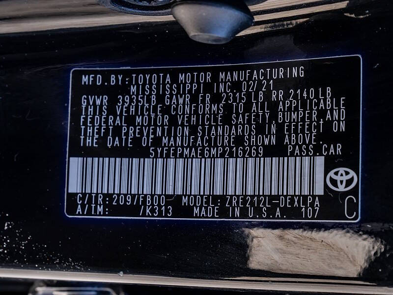 2021 Toyota Corolla LE