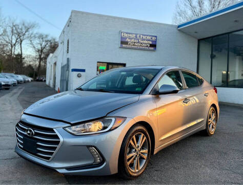 2017 Hyundai Elantra for sale at Best Choice Auto Sales in Virginia Beach VA