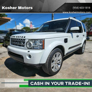 2013 Land Rover LR4 for sale at Kosher Motors in Hollywood FL