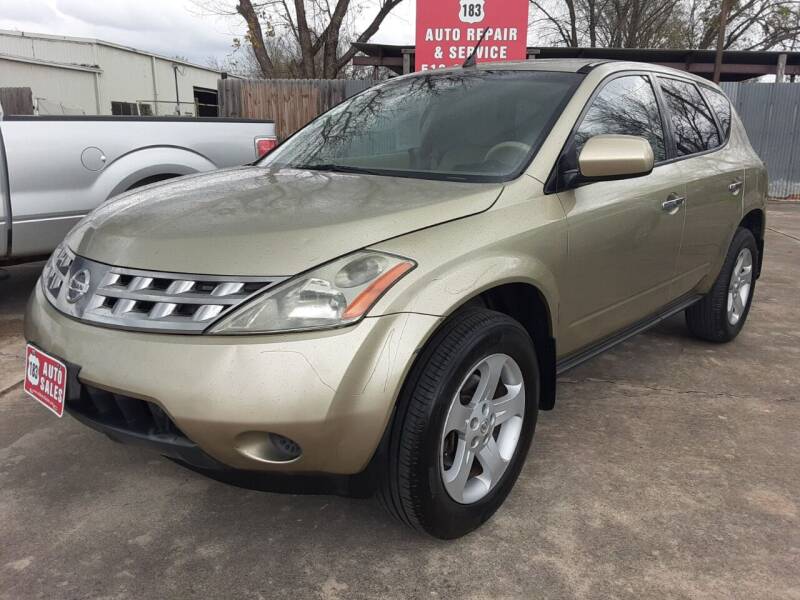 2005 Nissan Murano for sale at 183 Auto Sales in Lockhart TX