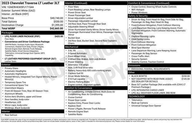 2023 Chevrolet Traverse LT Leather