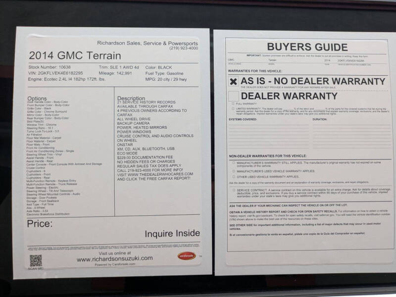 2014 GMC Terrain SLE-1