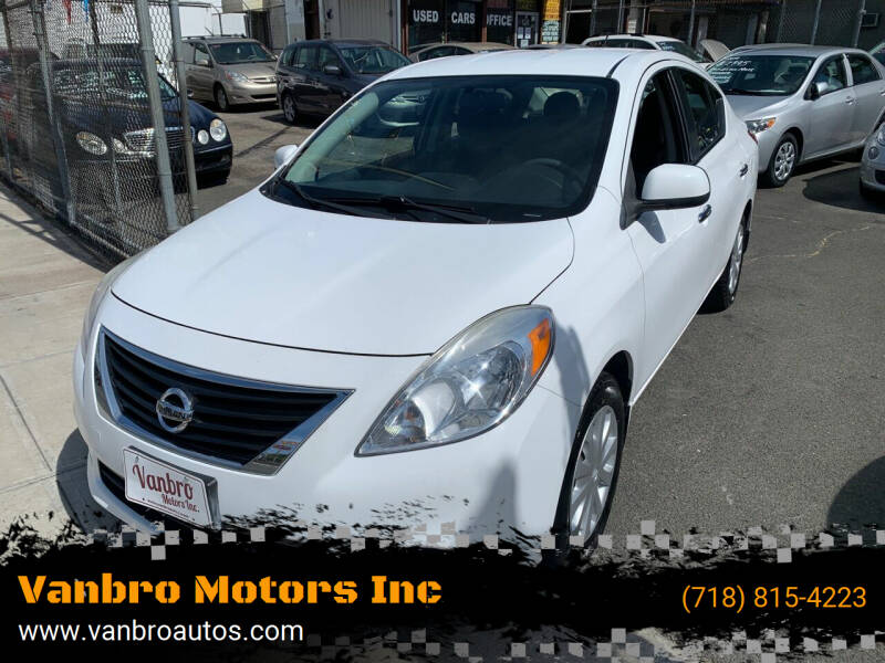 2012 Nissan Versa for sale at Vanbro Motors Inc in Staten Island NY