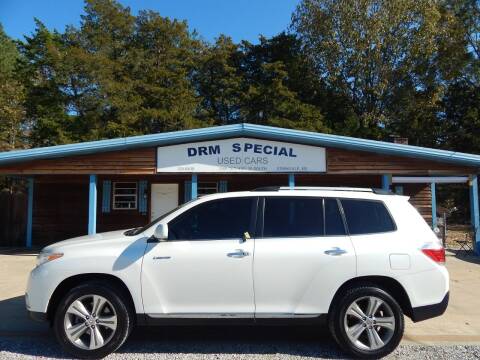 2013 Toyota Highlander for sale at DRM Special Used Cars in Starkville MS