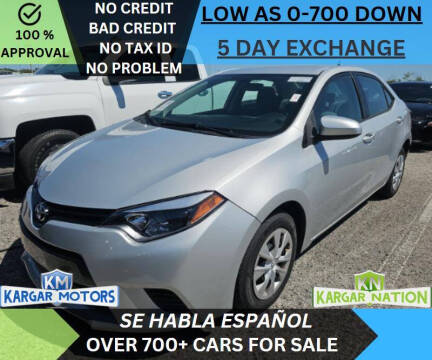 2015 Toyota Corolla for sale at Kargar Motors of Manassas in Manassas VA