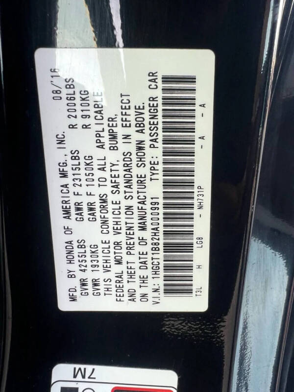 2017 Honda Accord EX-L