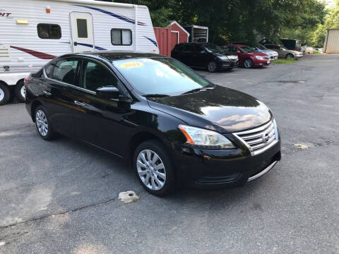 2014 Nissan Sentra for sale at Knockout Deals Auto Sales in West Bridgewater MA