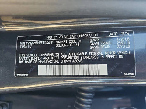 2015 Volvo S60 T5 Drive-E Platinum