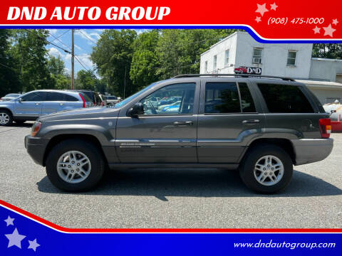 2004 Jeep Grand Cherokee for sale at DND AUTO GROUP in Belvidere NJ