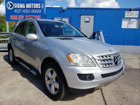 2006 Mercedes-Benz M-Class for sale at SIGMA MOTORS USA in Orlando FL