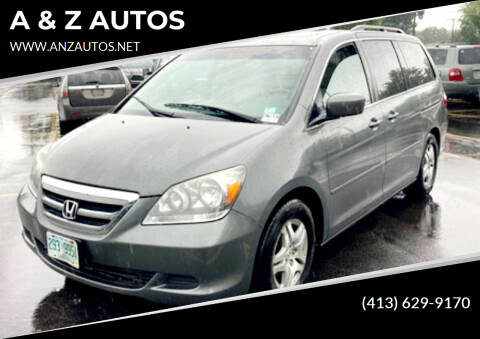 2007 Honda Odyssey for sale at A & Z AUTOS in Westfield MA