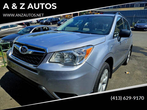 2016 Subaru Forester for sale at A & Z AUTOS in Westfield MA