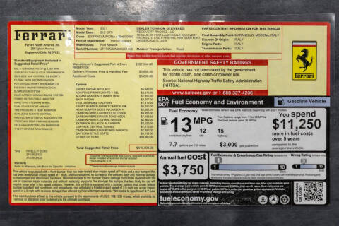 2021 Ferrari 812 GTS