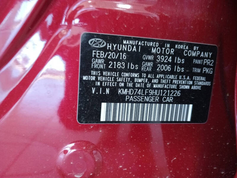 2017 Hyundai Elantra SE