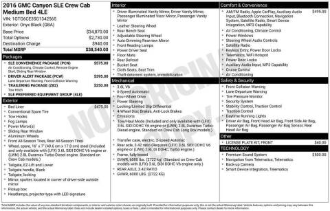 2016 GMC Canyon