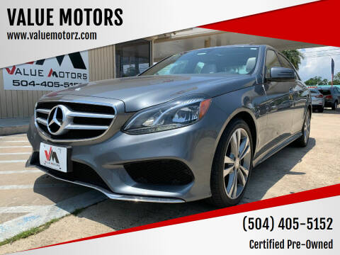2016 Mercedes-Benz E-Class for sale at VALUE MOTORS in Kenner LA