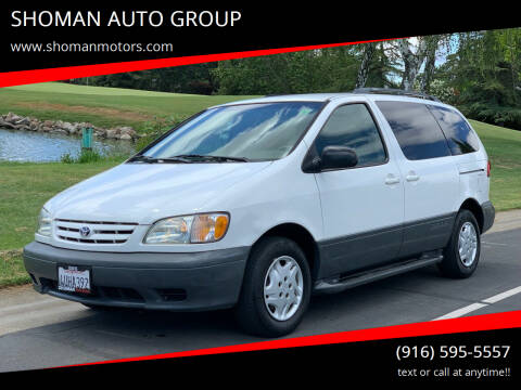 2002 Toyota Sienna for sale at SHOMAN AUTO GROUP in Davis CA