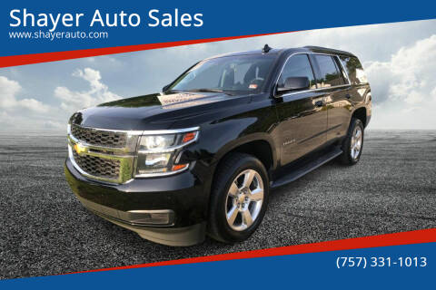 2015 Chevrolet Tahoe for sale at Shayer Auto Sales in Cape Charles VA