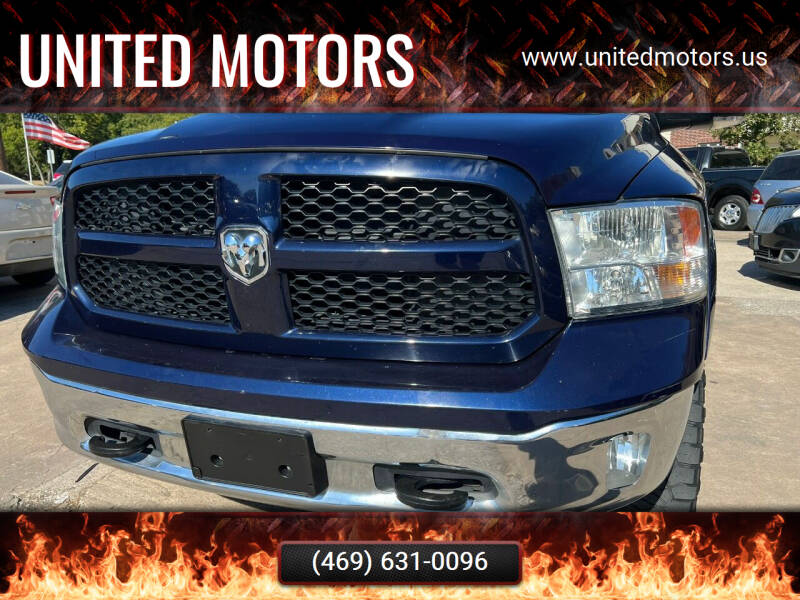 2015 RAM Ram Pickup 1500 for sale at UNITED MOTORS in Mckinney TX