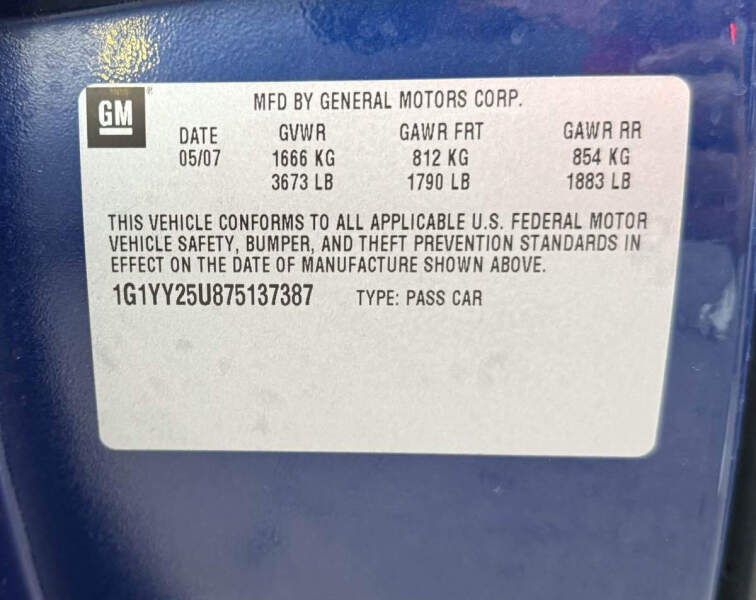 2007 Chevrolet Corvette