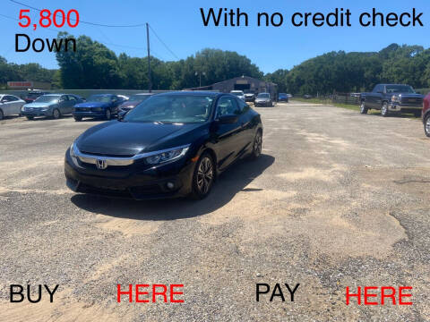 2016 Honda Civic for sale at First Choice Financial LLC in Semmes AL