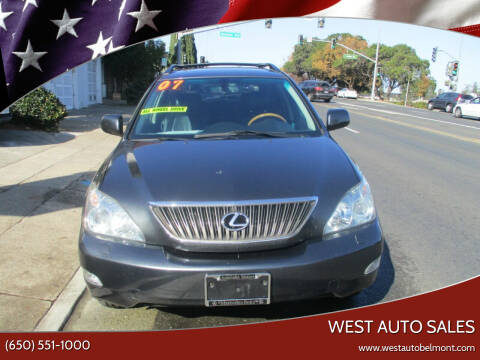 2007 Lexus RX 350 for sale at West Auto Sales in Belmont CA