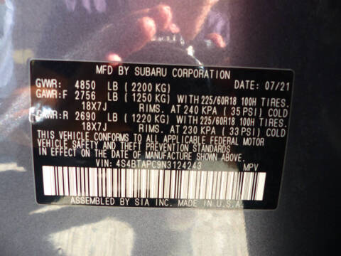 2022 Subaru Outback Touring