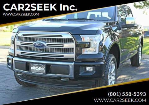 2016 Ford F-150 for sale at CAR2SEEK Inc. in Salt Lake City UT