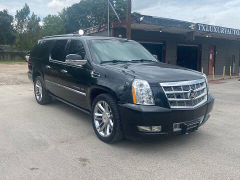 2013 Cadillac Escalade ESV for sale at Texas Luxury Auto in Houston TX