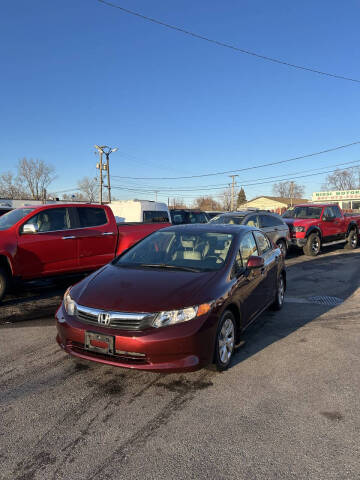 2012 Honda Civic for sale at North Chicago Car Sales Inc in Waukegan IL