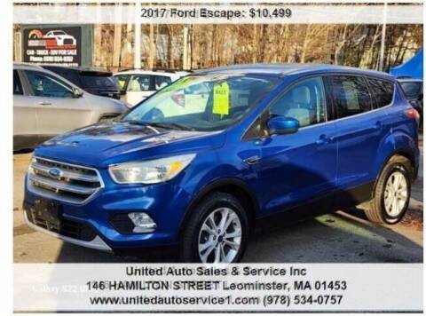 2017 Ford Escape for sale at United Auto Sales & Service Inc in Leominster MA