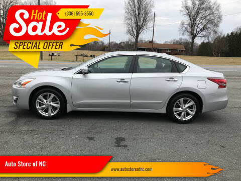 2013 Nissan Altima for sale at Auto Store of NC in Walkertown NC