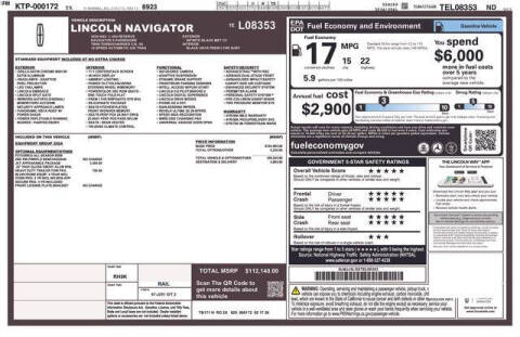 2026 Lincoln Navigator L Reserve