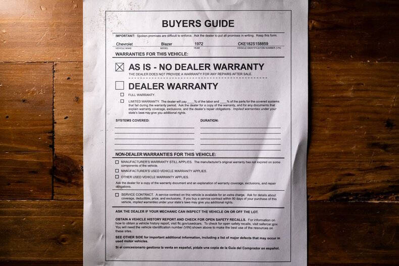 1972 Chevrolet Blazer