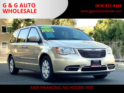 2016 Chrysler Town and Country for sale at G & G AUTO WHOLESALE in North Hollywood CA