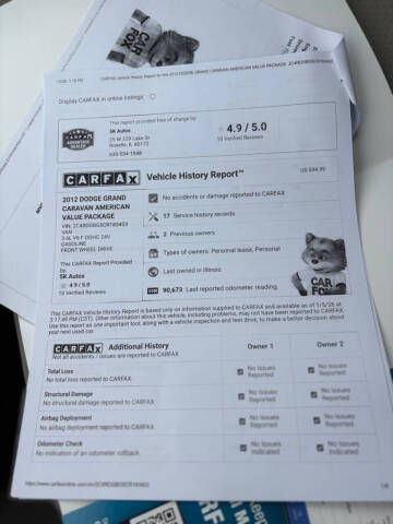 2012 Dodge Grand Caravan SE