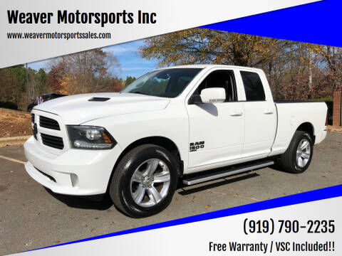 2014 RAM 1500 for sale at Weaver Motorsports Inc in Cary NC